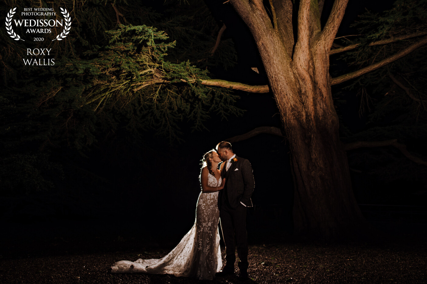 On an exceedingly blowy and cold autumn evening, these two braved the outdoors to get some night portraits and I'm delighted they did as I really wanted to use this glorious and massive tree at Aswarby Rectory. The dress made for a fabulous opportunity to play with some backlighting too! Proof overall that even during a global pandemic amazing wedding memories can be made.