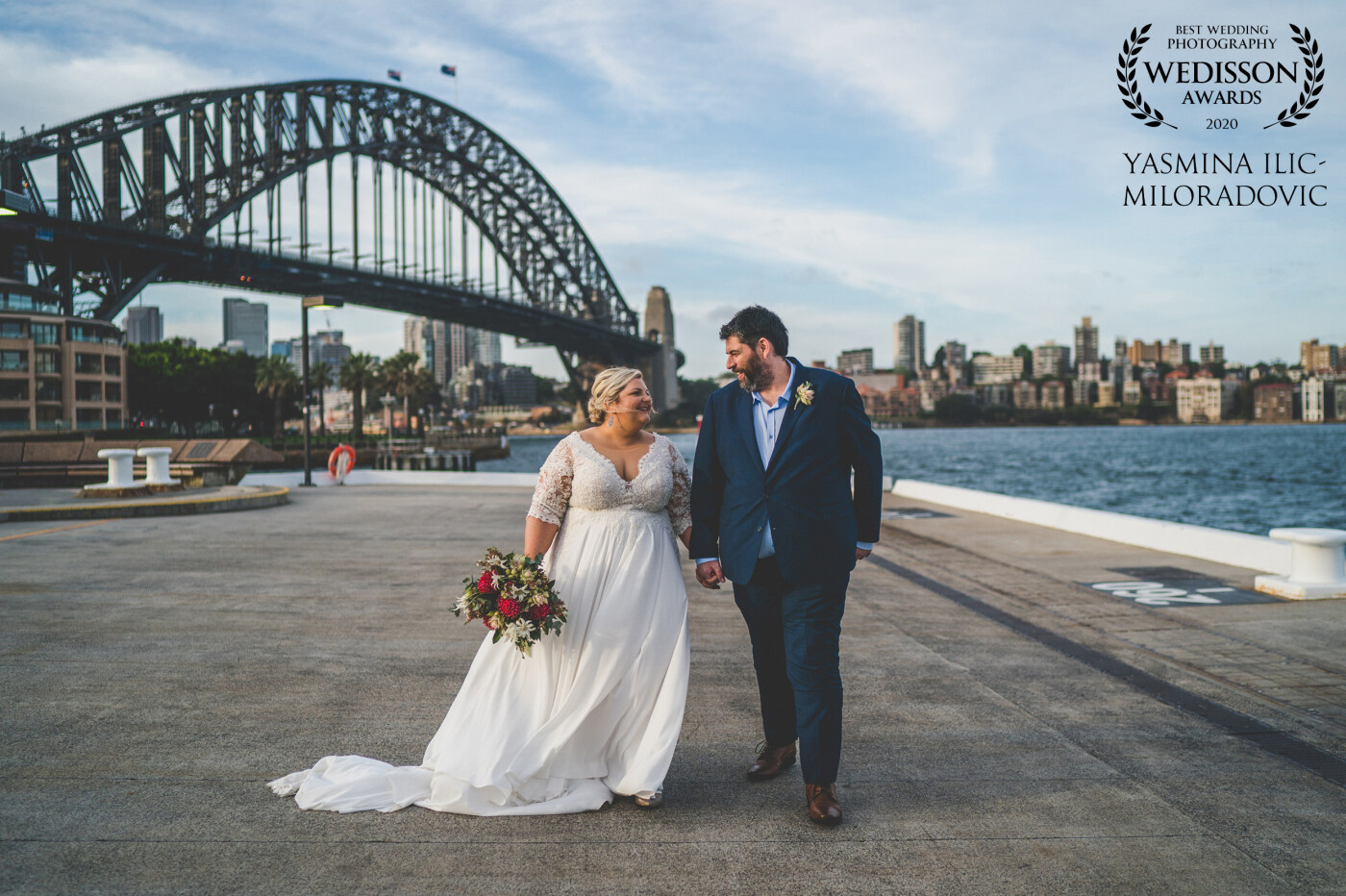 Jess and Andrew wed in front of their nearest and dearest in Sydney. It was an incredible day with this being taken walking towards their ceremony. 