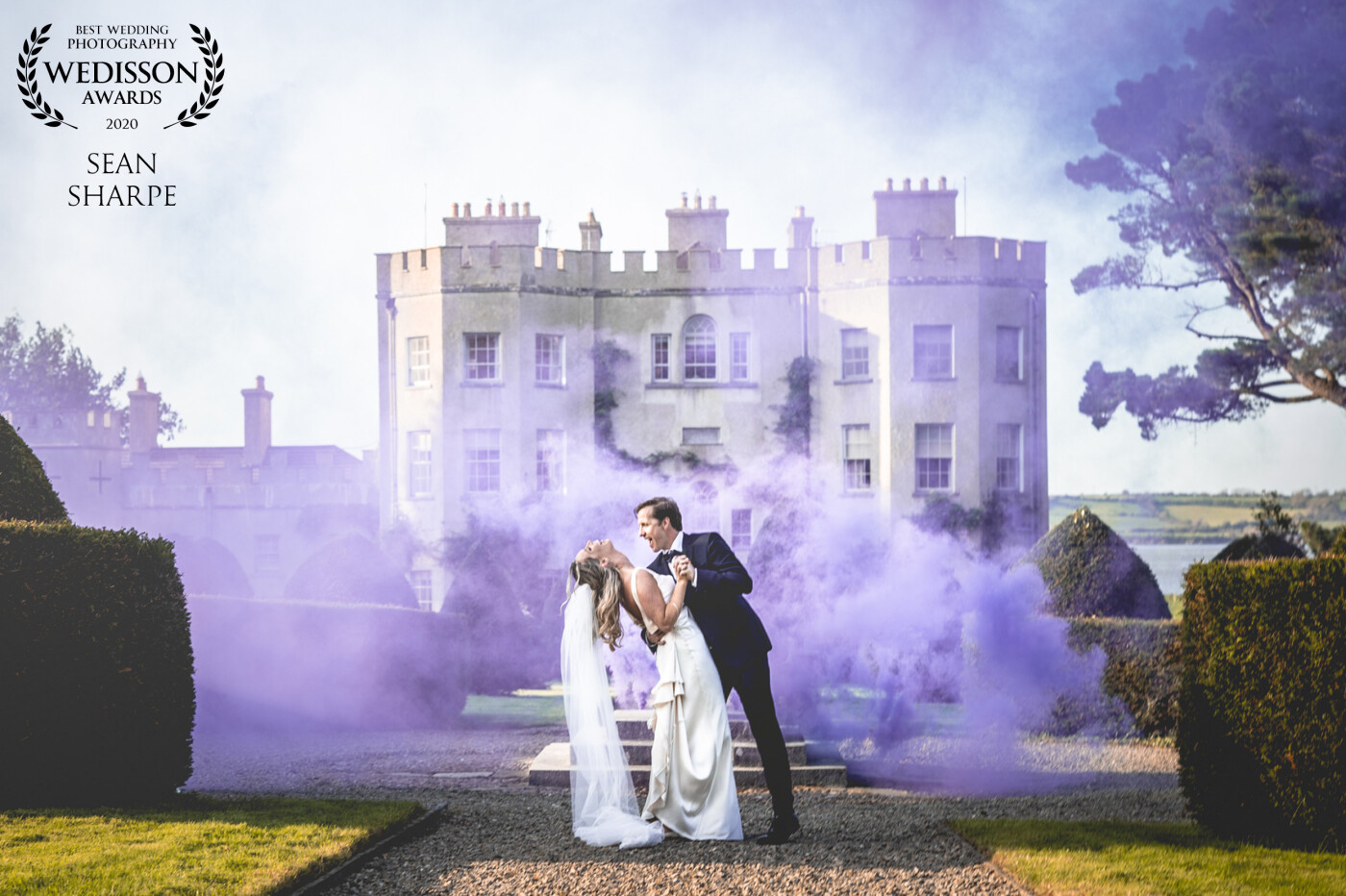 King & Queen of the Castle - taken at the beautiful Glin Castle, Co. Clare, Ireland. Everything about this day was amazing, from the couple to the weather and light. Loved experimenting with these smoke bombs...always adds something different! Would do it all over again!