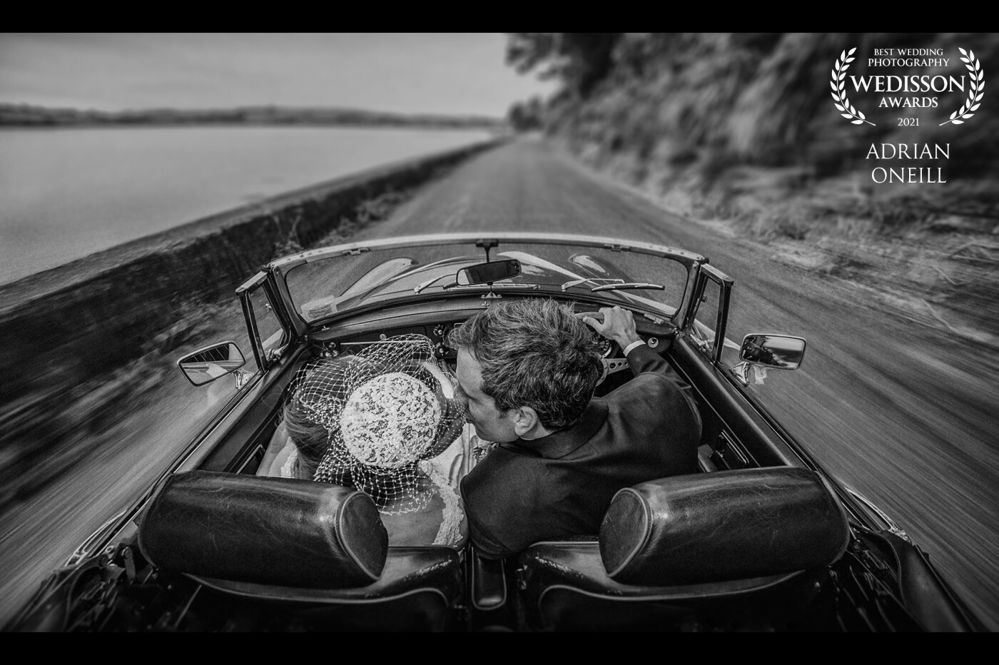 When the couple told me they have a convertible!!!!! Nearly broke my neck getting this shot!!!!! but it was worth it..I always try to get that different perspective 