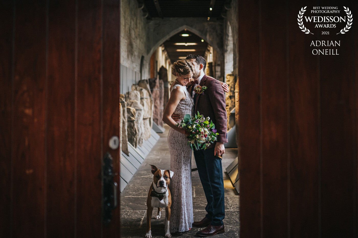 This couple studied and now work at this University and decided to have some of their wedding images shot there. Their dog was so beautiful and curious...a fantastic wedding through this Covid climate 