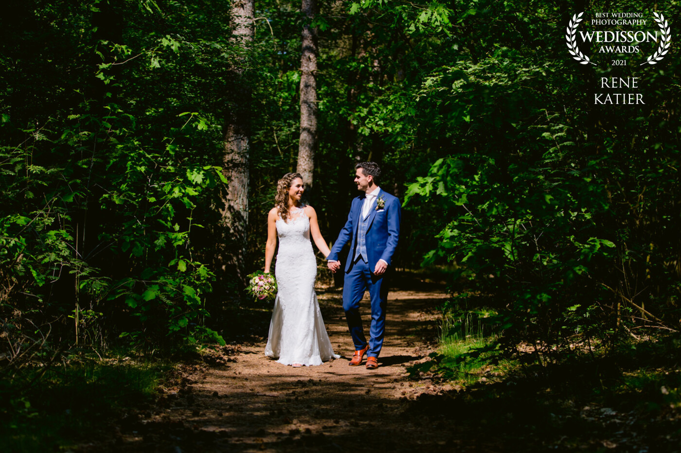 Taking a Walk in a forest, made us find this lovely Sunny spot. The couple loved this walk together. It's always fun to have a relaxing moment when having An photoshoot. 
