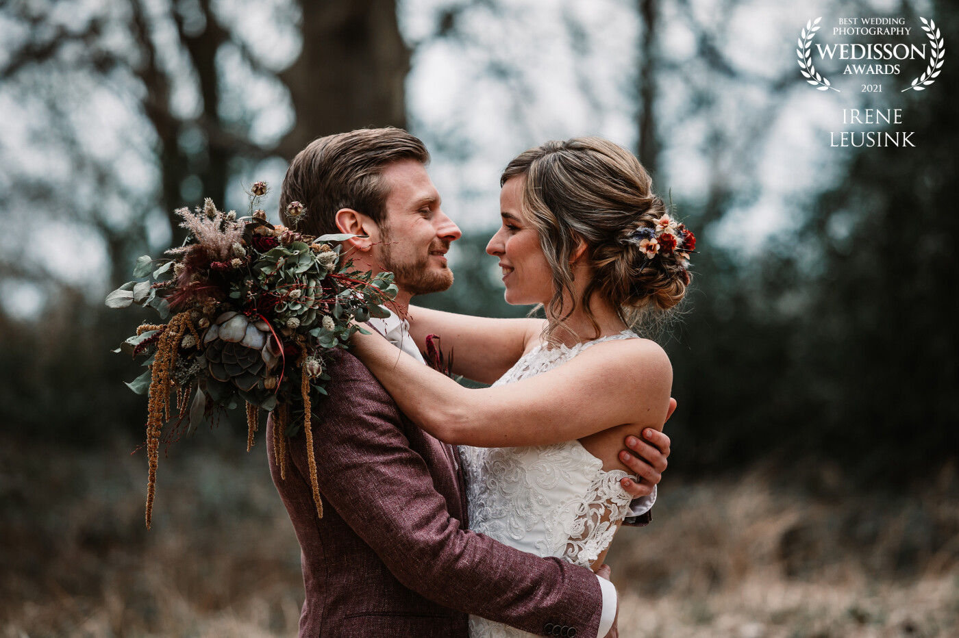 Simone & Berry in a (quite cold!) Dutch forest.. Their styling was phenomenal but their love and connection gave this photo the appearance it needs to stand out. 