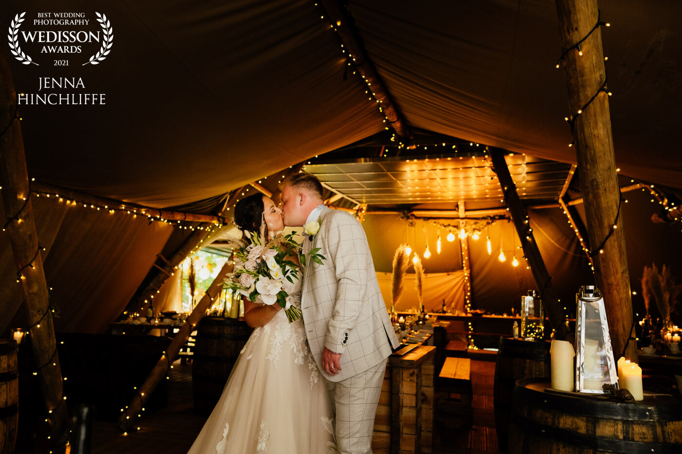 The yurt at this wedding looked so cosy and inviting! I knew it would be the perfect magical background for my couple so we made the most of it before their guests sat down to eat.