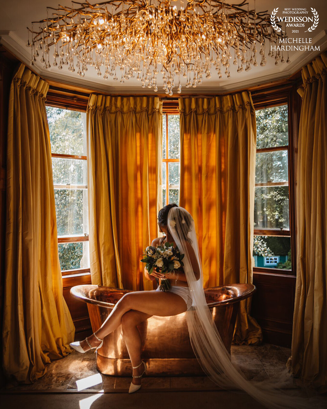 My beautiful bride Vicky absolutely nailed her wedding boudoir.  A moment just us, away from the expected wedding preparation chaos to give her this stunning image. Shot in the stunning bridal suite at the perfectly picturesque, luxury wedding venue that is Branxholm Park.