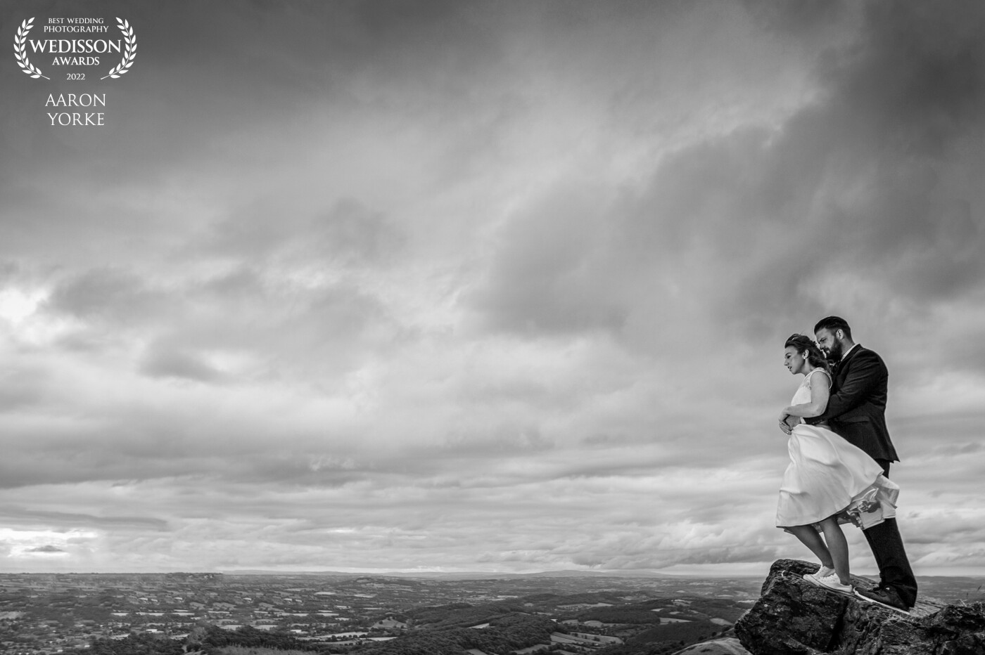 This shot was taken in the hills of Malvern! Such an amazing day! I approached this shot by standing on a small rock that leans out of a hill near the top of the Malvern Hills. It gives the illusion they are on top of a mountain!