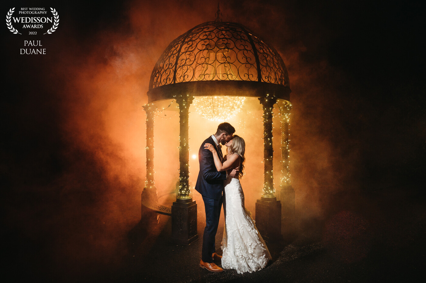 Smokin hot couple, I loved creating this image for them. I used smoke bombs to create the effect. Taken at Cabra Castle, Ireland