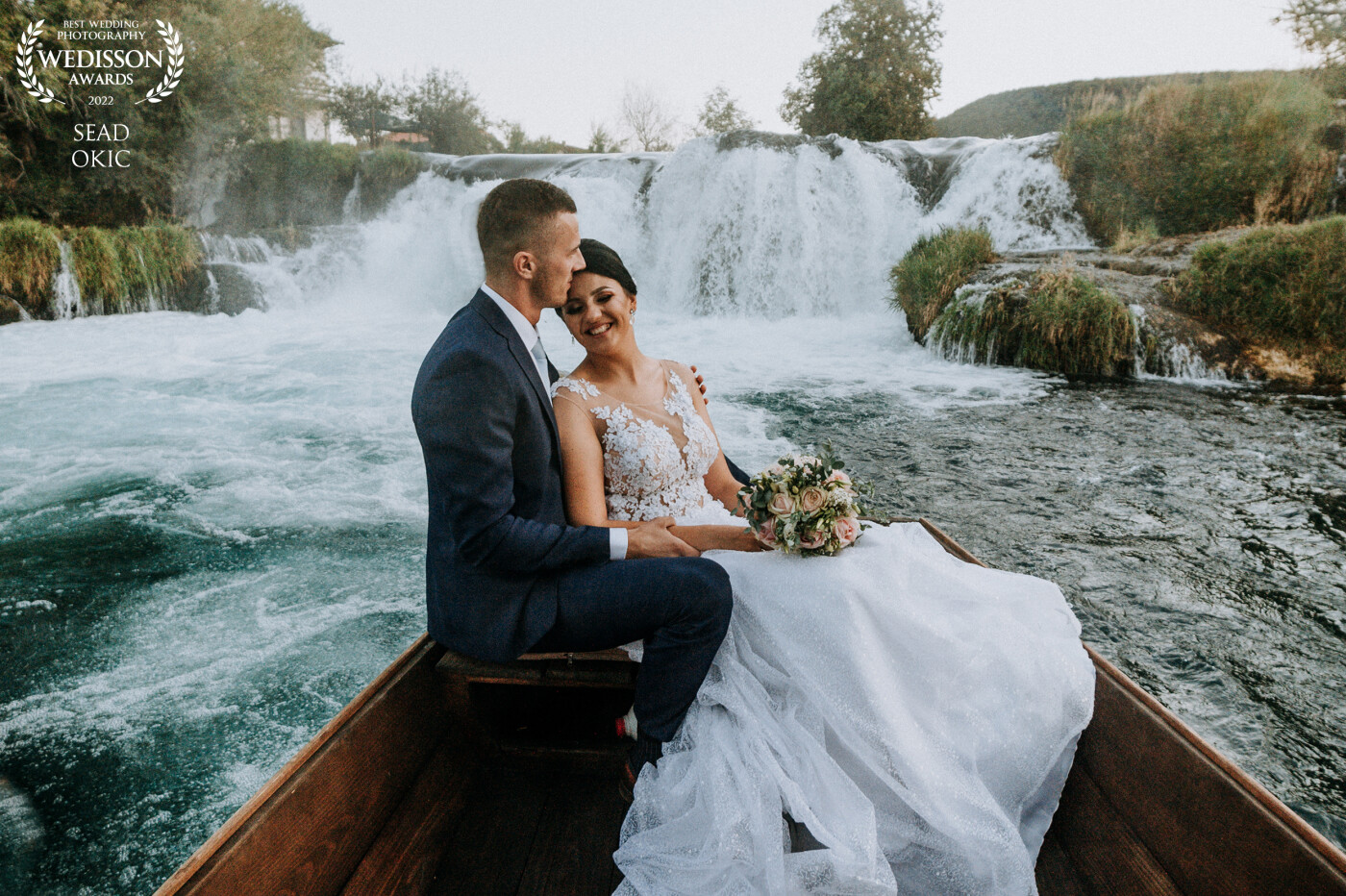 This emerald green river is love and life for the people who live next to it.  Bihać city. Adisa & Dino decided to take a boat ride to one Una waterfall.  This and many other memories that arose during that ride.  Rides to love, rides to life, rides to marital union