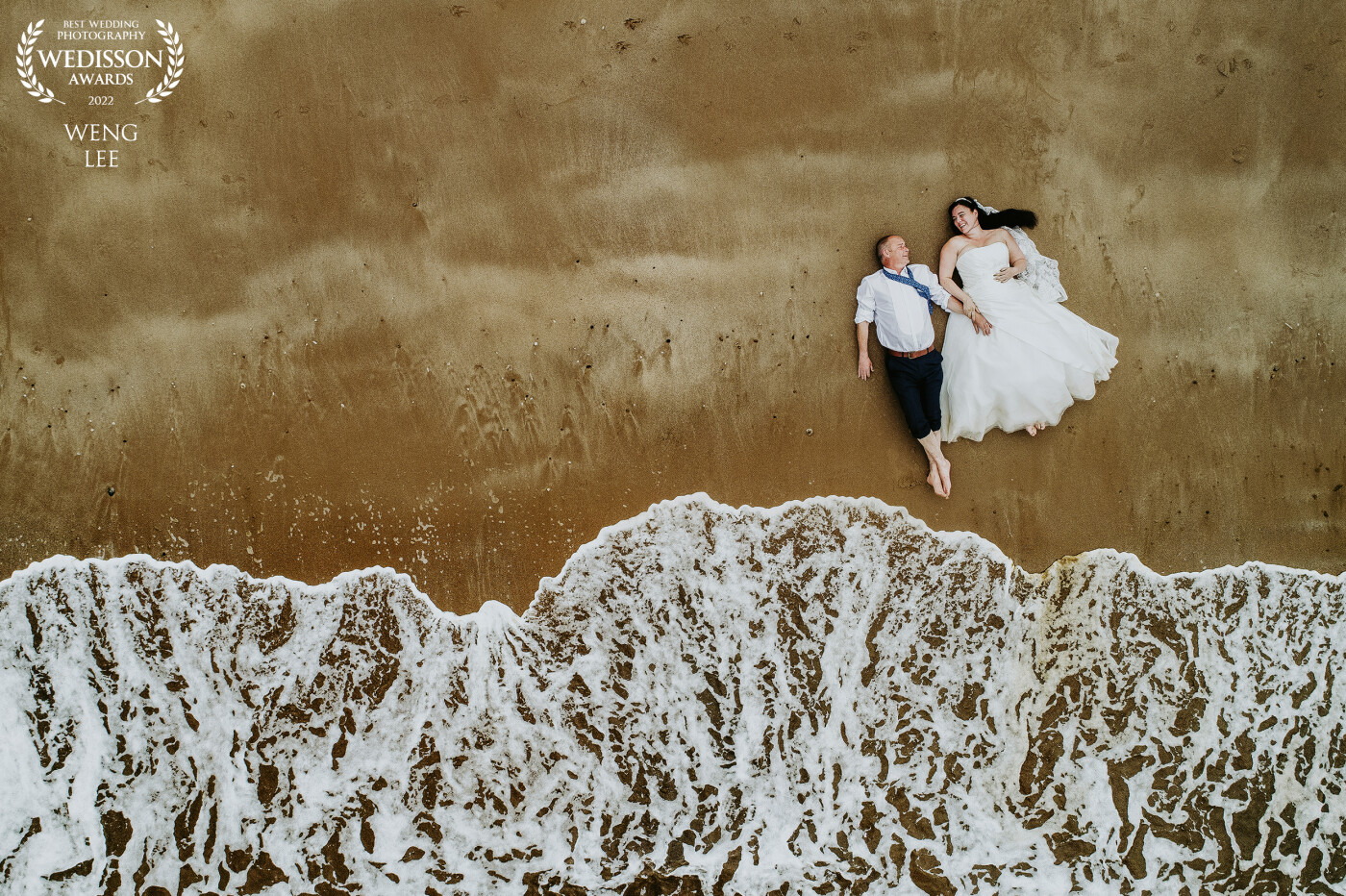Loving it when couple say YES " let's do it " Out at seaside while tide in. One drone all set and all just needed lay them down on wet sand and snap few shoot. results was super.