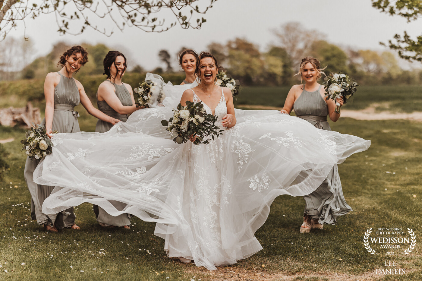 It was a windy one, but this didn't stop Chloe & her bridesmaids getting outside and having some fun, I really enjoy this part of the day, when I get a chance to have a little banter with the groomsmen & Bride squad! <br />
<br />
Venue - Granary Estates