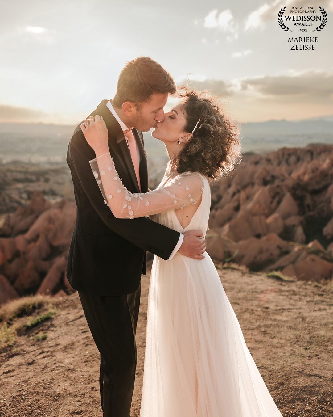 Cappadocia is one of the most beautiful places I've ever been, this shot is taken with sundown above the Red Valley. I loved the passion of this beautiful couple!