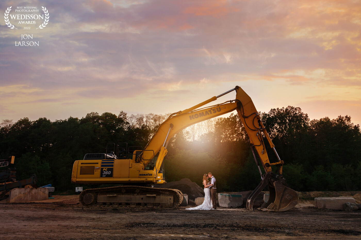 Tyler and Abby had such a unique reception venue….A Quarry!! How was I going to create something specific and unique for this awesome couple?! The photo speaks for itself as I grabbed these two to create this super cool photo that is specific to only them.