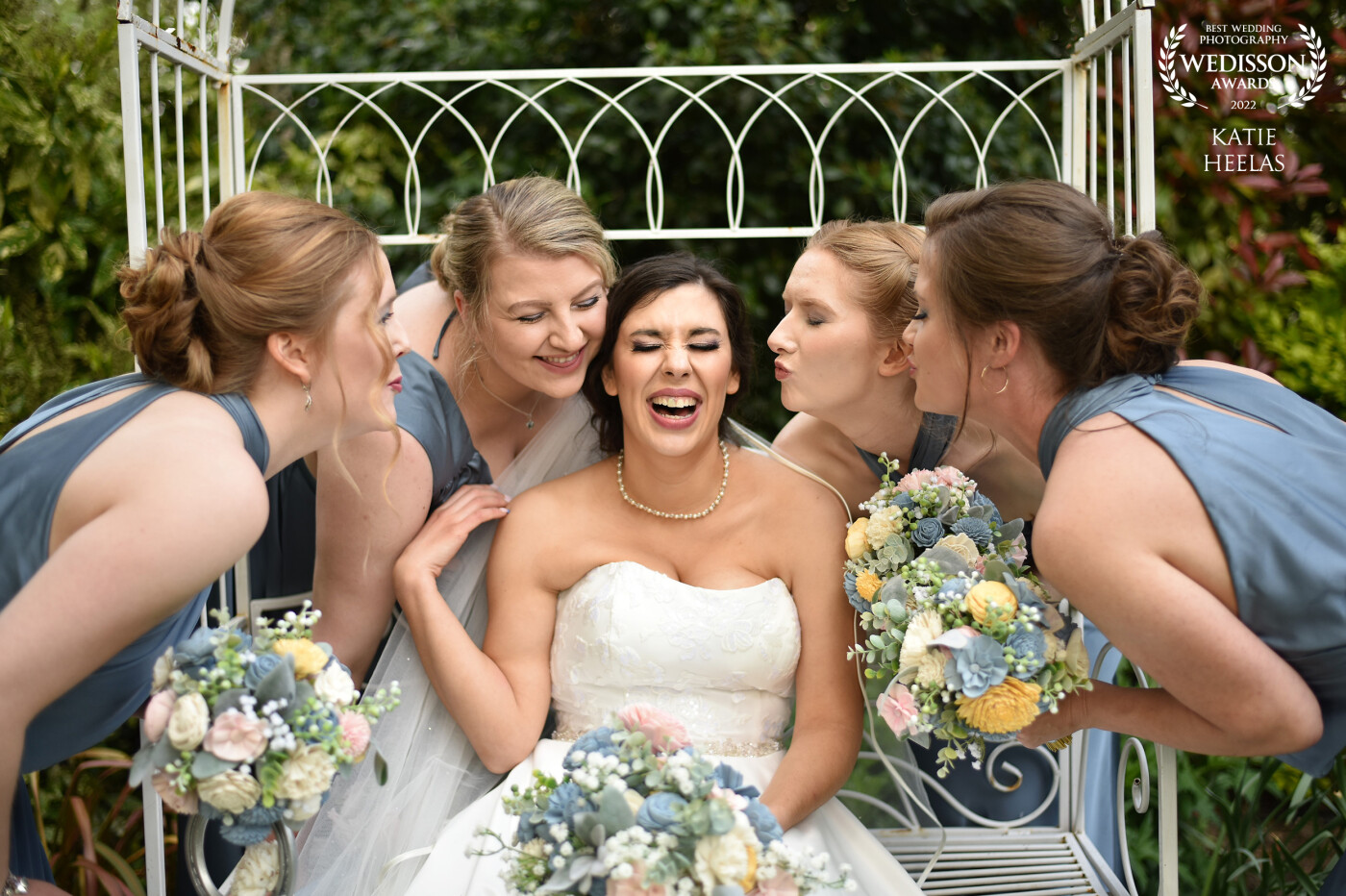 This English-Italian wedding had some seriously awesome energy!  I managed to snap the stunning Cristina, laughing as her best girls blew kisses and joked about being loved up. ..  Serious Bride squad goals right here.
