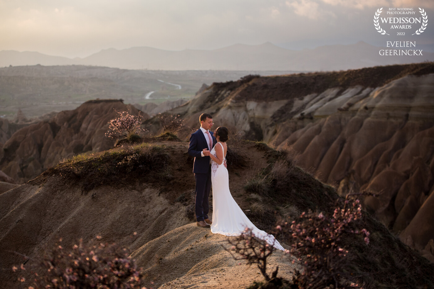 This was a sunset in Red Valley (Kızılçukur Valley) in Cappadocia (Turkey) - just fell in love with the light, the couple and the scenery!