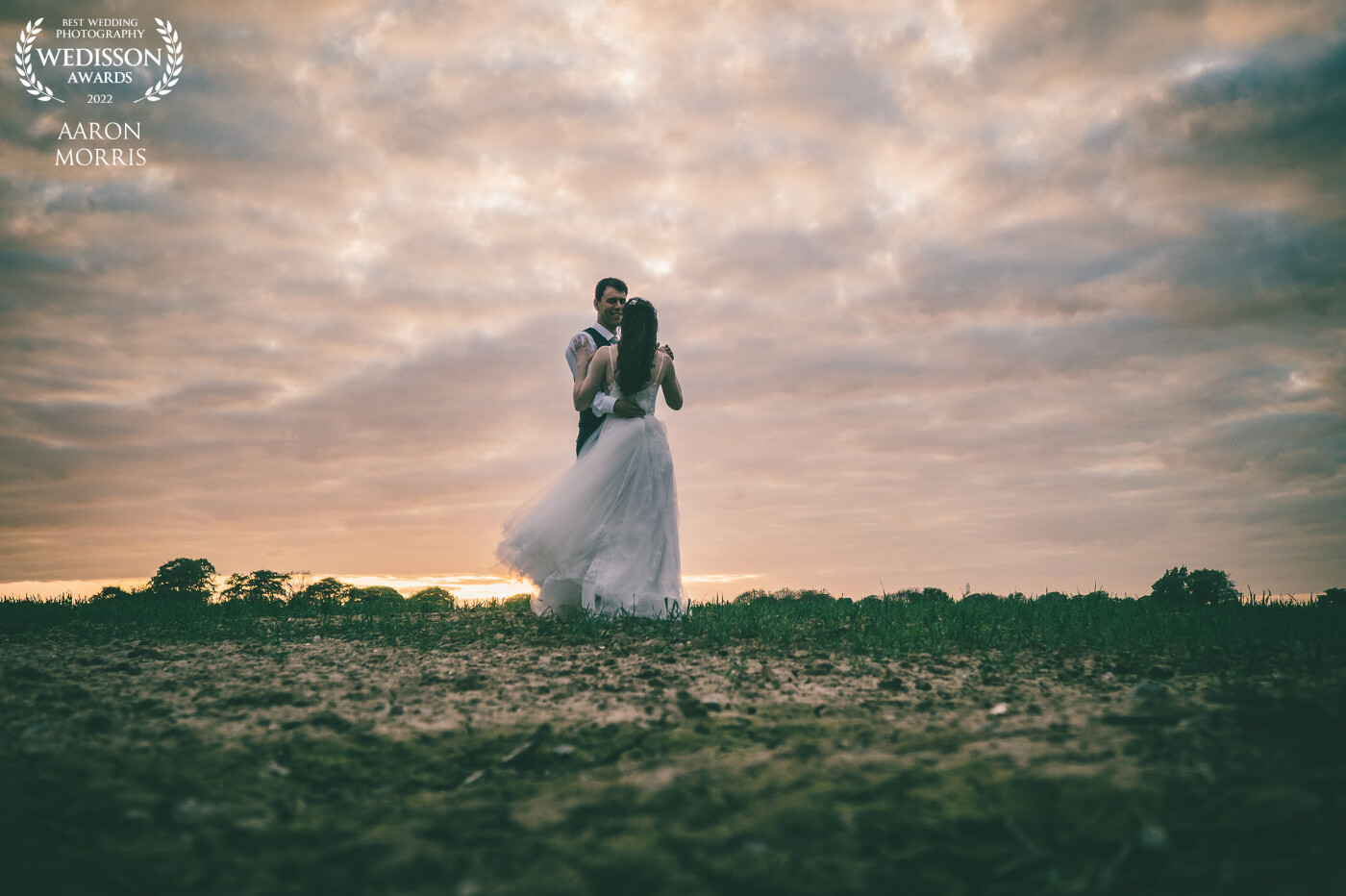 This photo was taken at a special venue to me as it’s where I am soon to be married myself. The couple practised their first dance at sunset in the field outside the venue and as you can see from the photo it was beautifully romantic ????