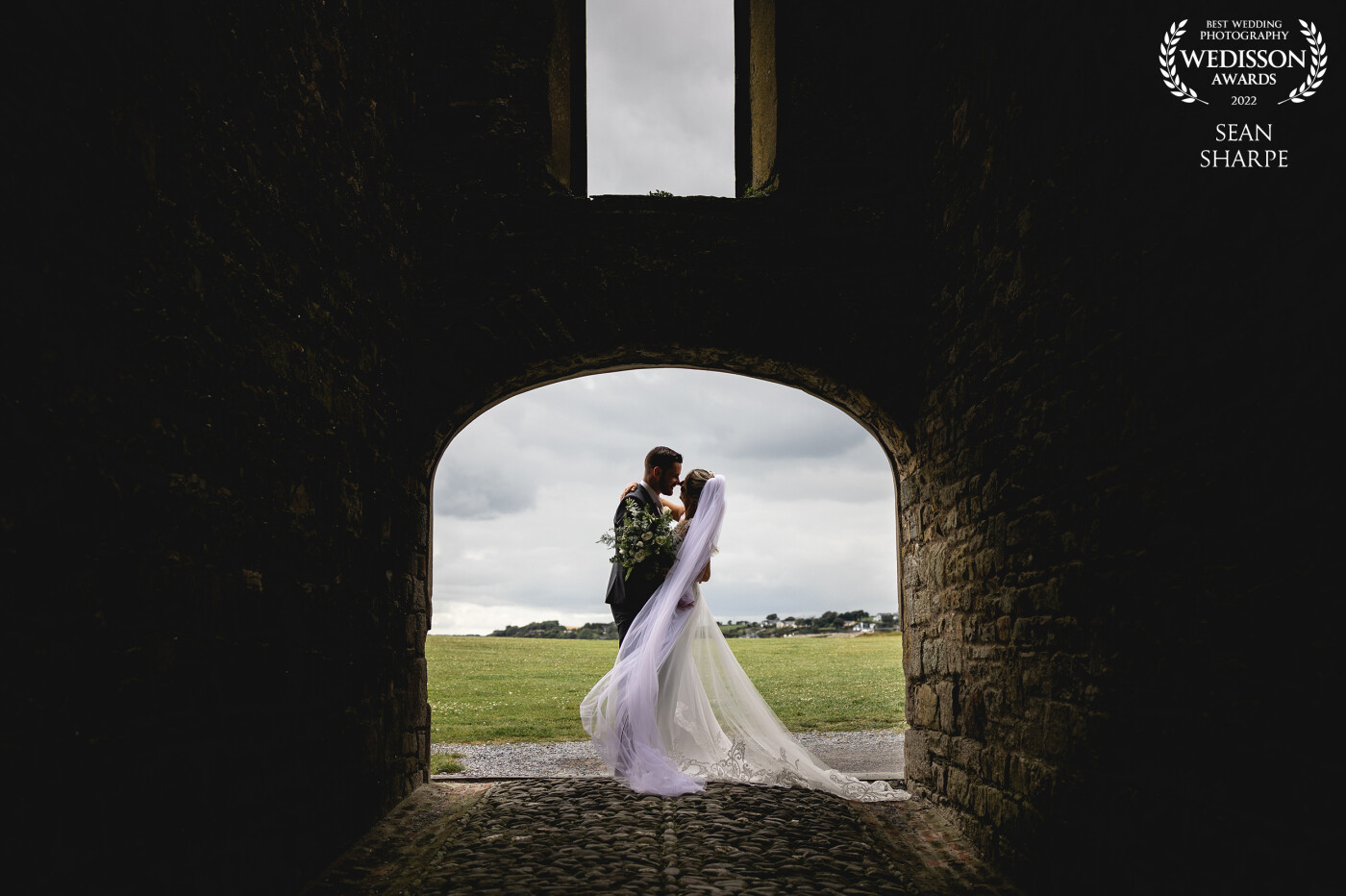 Sylvia and Mark at the beautiful Charles Fort, Kinsale. Always a joy shooting a wedding at this location with so many great little spots and features like this.