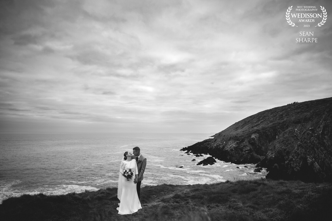 Sinead and Leonard at the beautiful cliffs of Ballycotton, Cork. Love this shot and its simplicity and mood. Always love shooting at this spot!