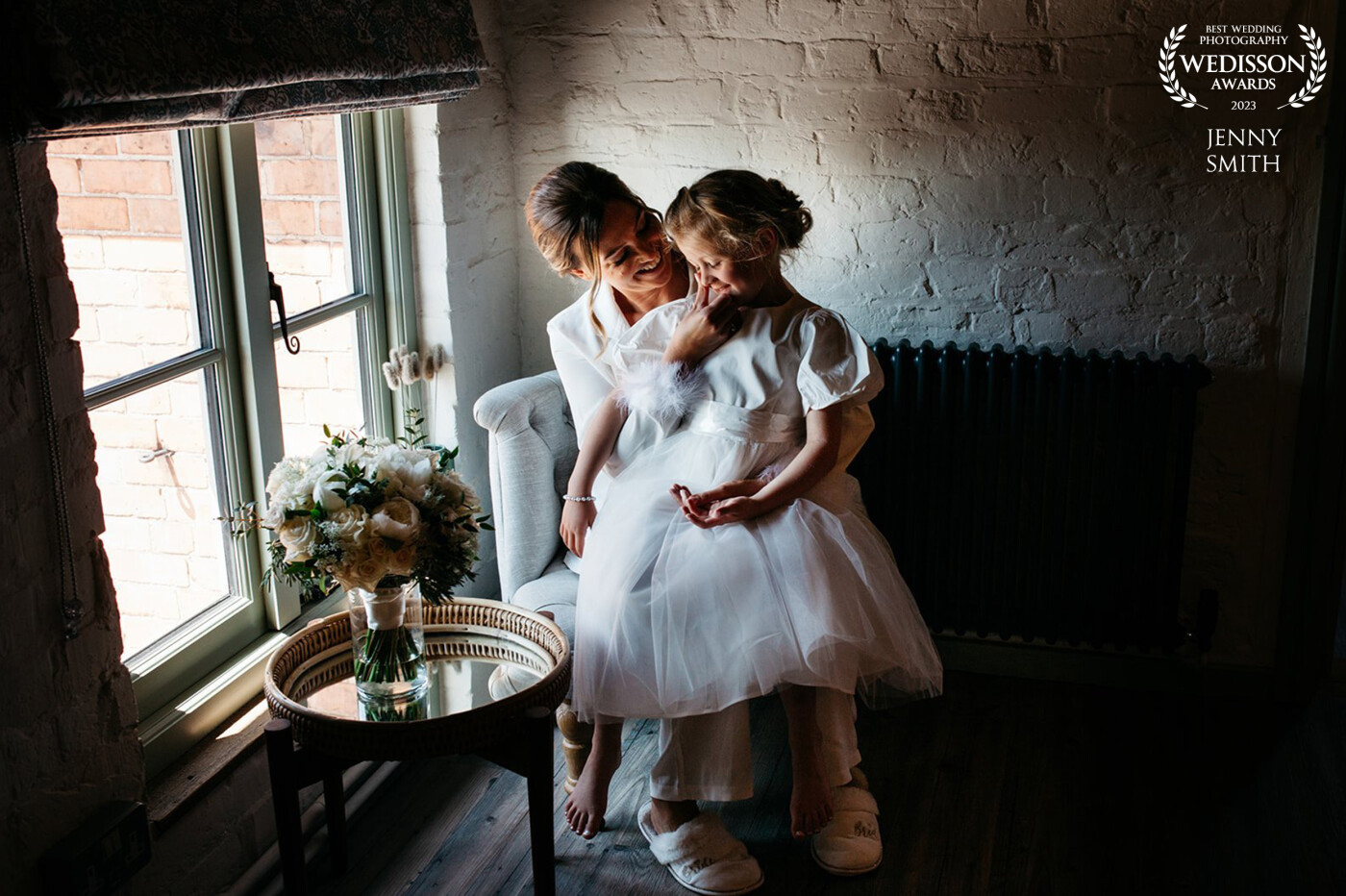 Alex and her daughter during the bridal preparations on the morning of the wedding at Grange Barn, Marburg. I absolutely love to take a few moments to capture a special portrait of mom’s and their children on the wedding day.