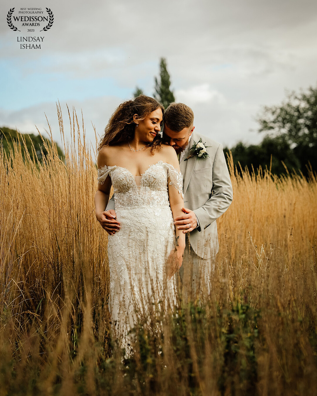 This day was simply glorious where Abbie & Jordan had the most perfect golden hour.  I loved getting them in amongst the gorgeous pampas grass at Elsham Hall.  The colours, the lighting set the scene perfectly.  And even though they may look "posed", this was just them being themselves.