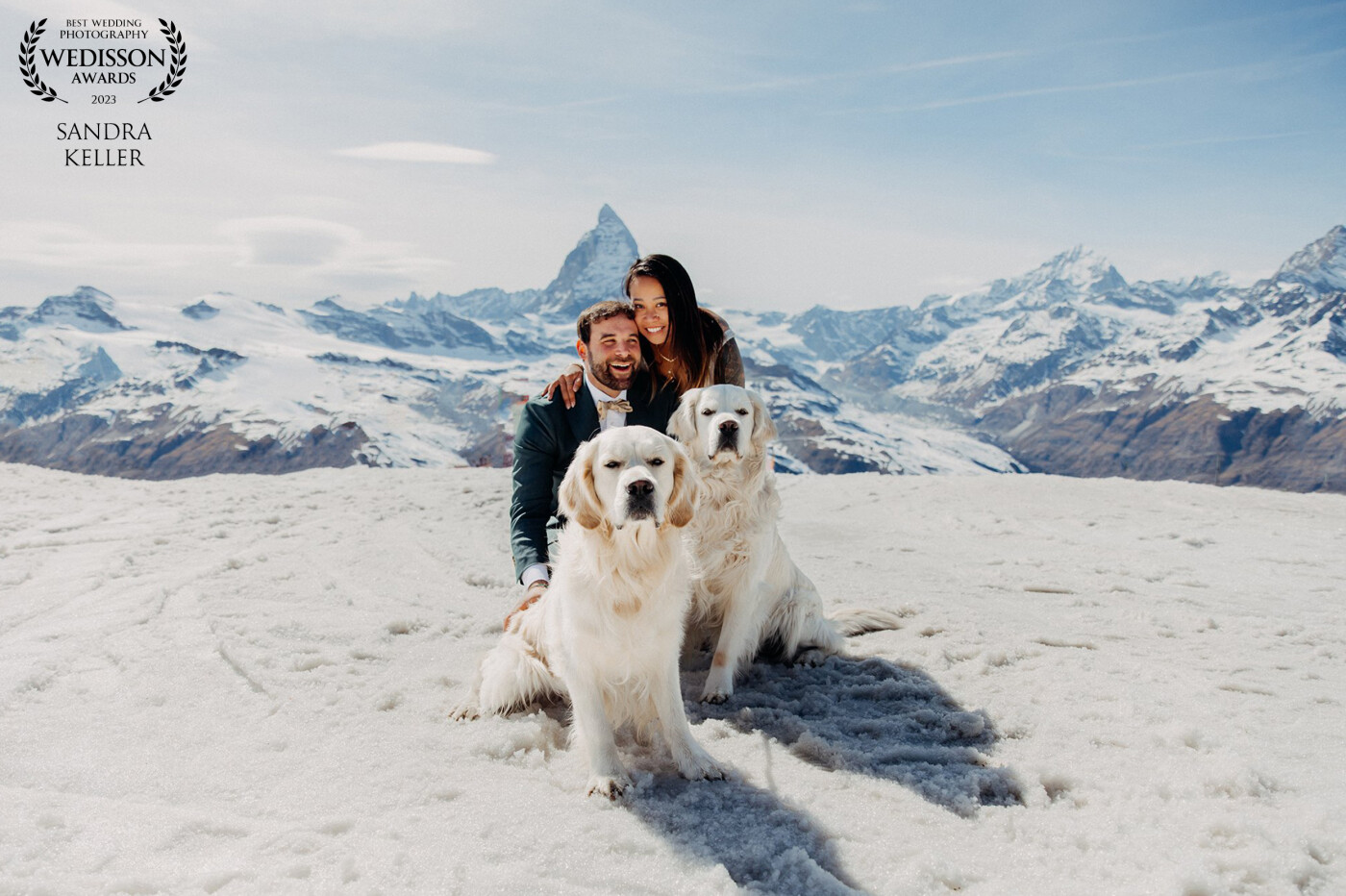 This couple came all the way from the States to visit our beautiful country to have some after wedding pics done. Fun factor, they have also dogs at home and these dogs on the pic are from strangers, which borrowed us the dogs for the shot ;-)