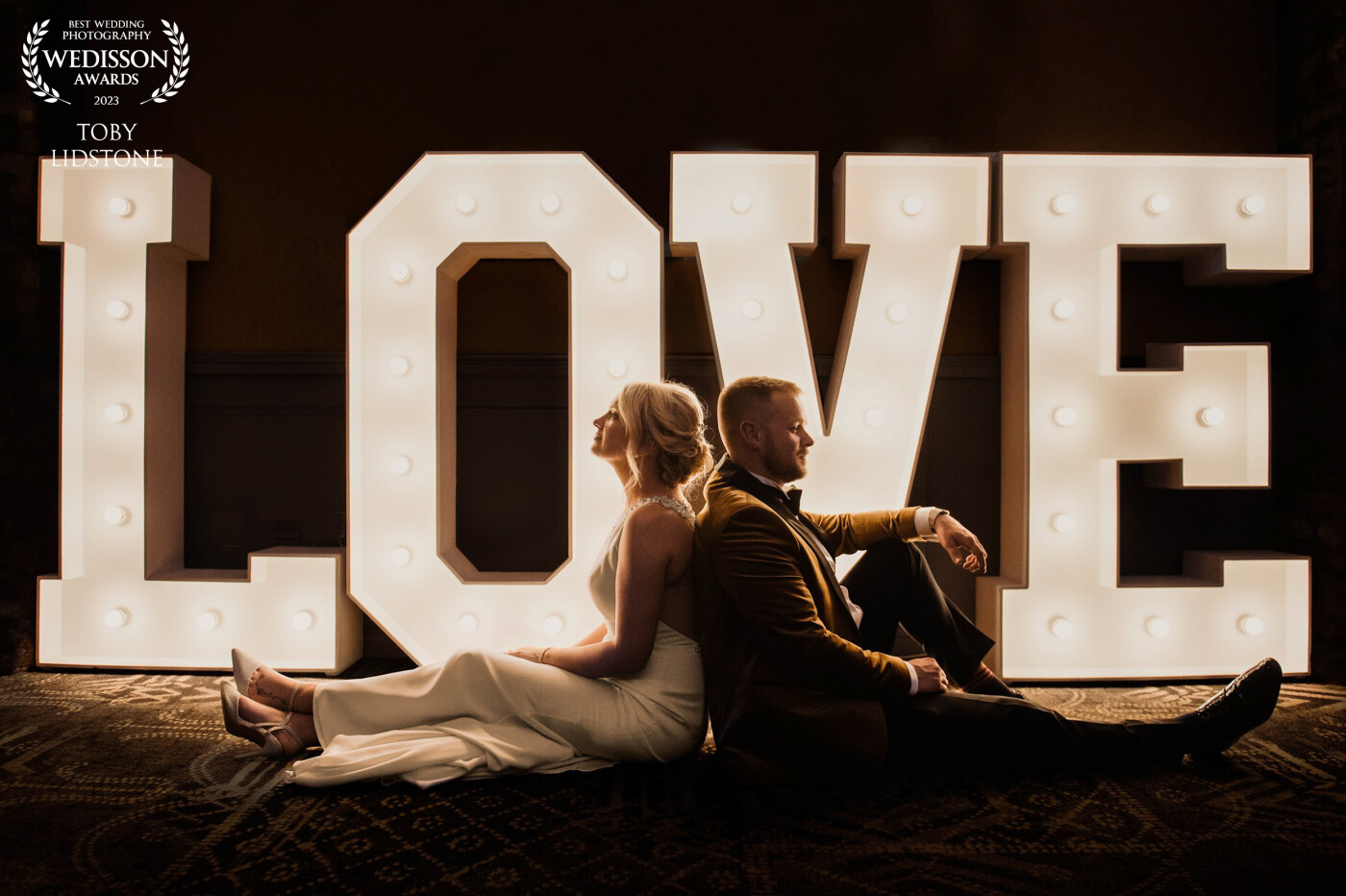 I always see these "Love" letters at weddings, so I wanted to create a cool photo using them.