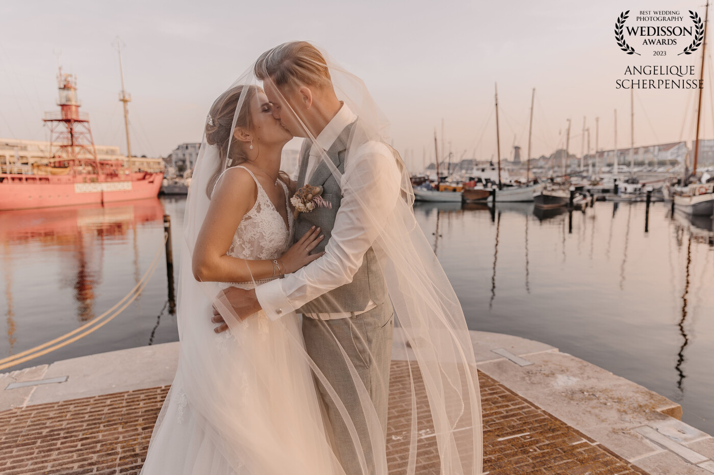 Truly a beautiful bridal couple. They were open to everything and I love veil photos so much. It was a really beautiful evening during golden hour.<br />
<br />
This wedding venue is really breathtaking!