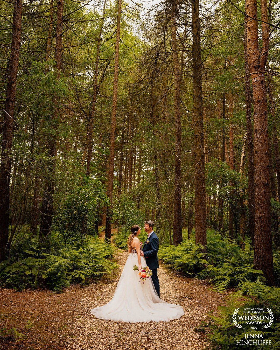 This couple had a woodland ceremony and so we took a few portraits after to make the most of the setting.