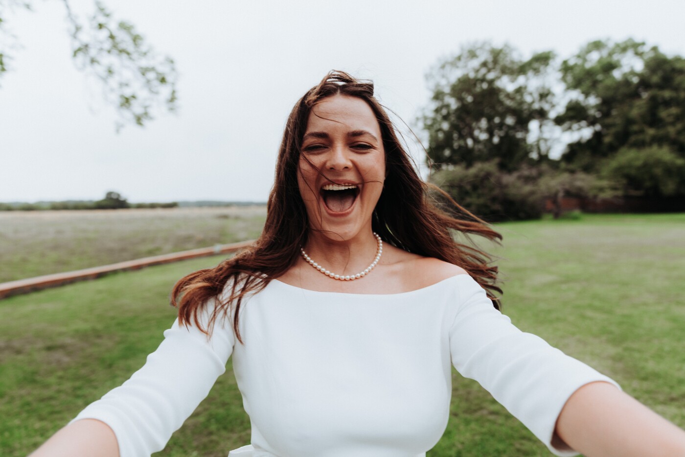 Spinning around in joy on your wedding day
