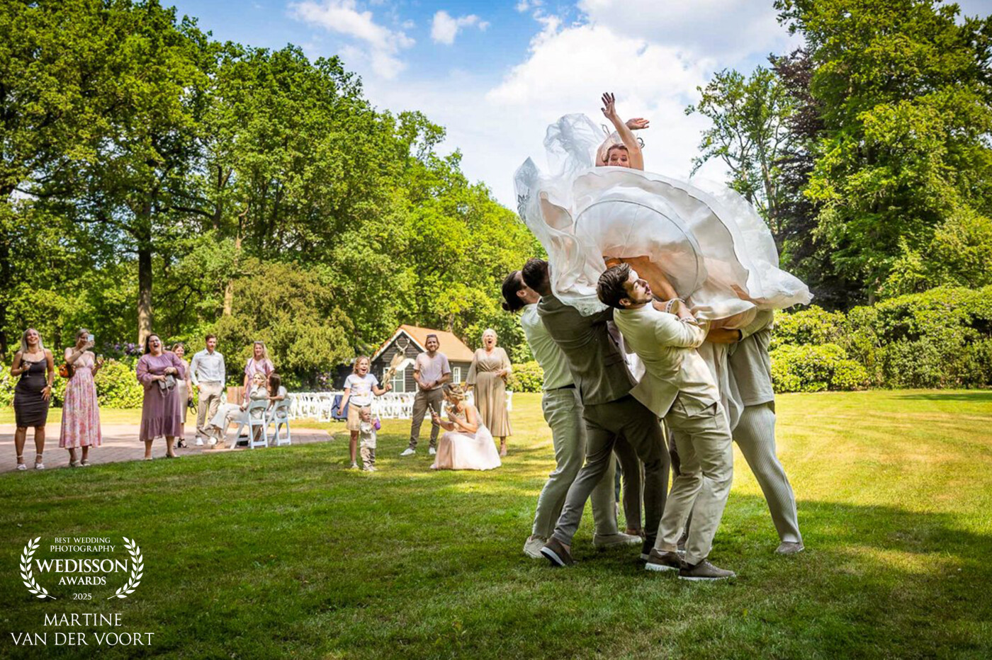 Her biggest wish was to be thrown into the air by some strong guys but I do not know whether she wants to do this again. All reactions are priceless.
