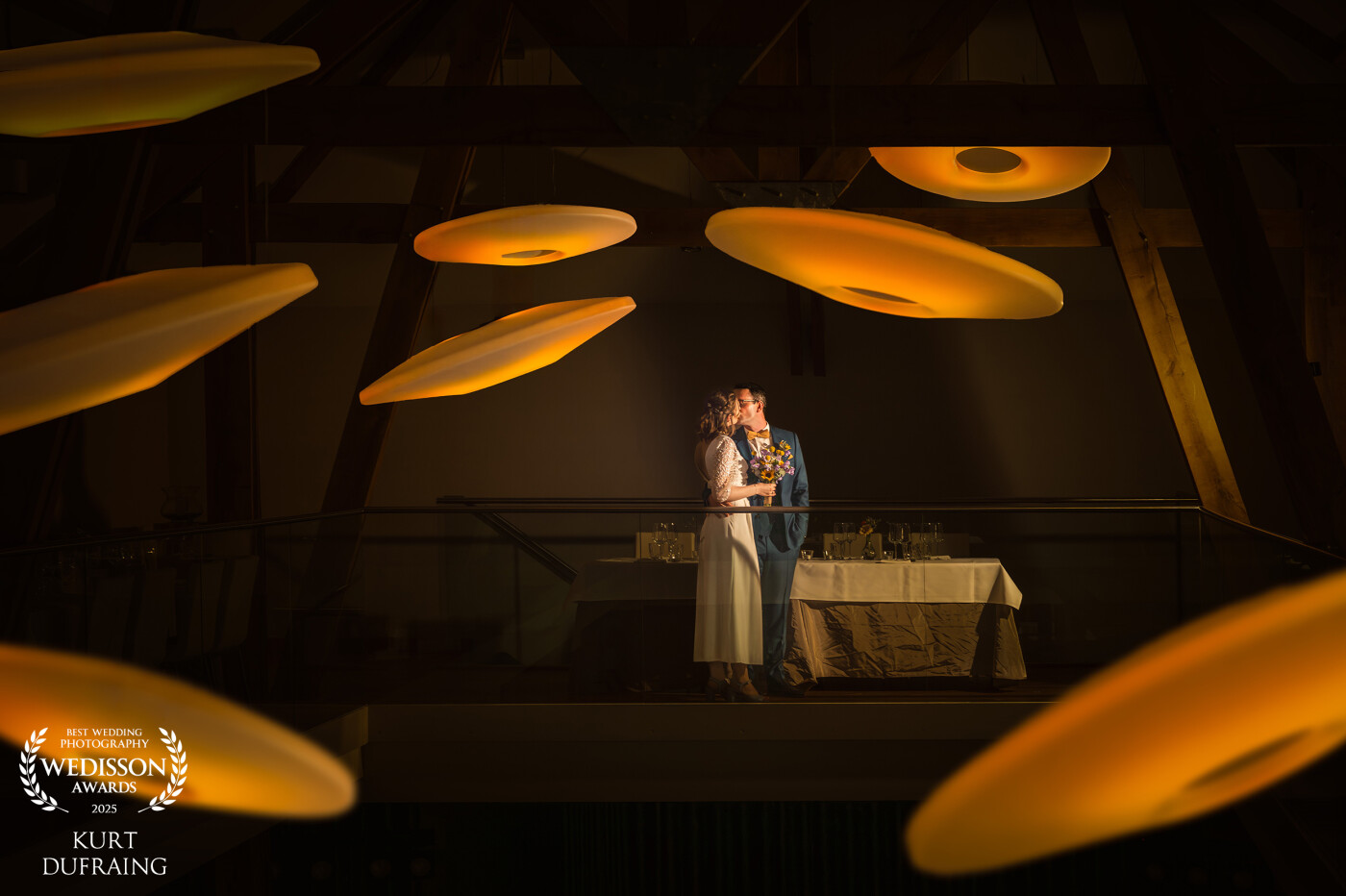 Despite it being a lovely sunny day, I wanted to include the designer lights of the party room in the couple shoot as a photographer. Given the daylight, I had to expertly handle the settings of my camera to achieve this result. The couple was pleasantly surprised with the result :-)
