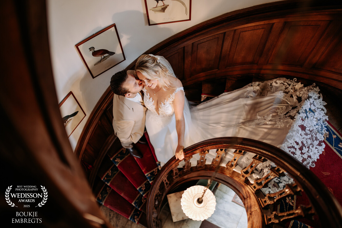 One of my bucketlist locations; spiral stairs. Really love the curves and depth in this photo and this beautiful couple on it!