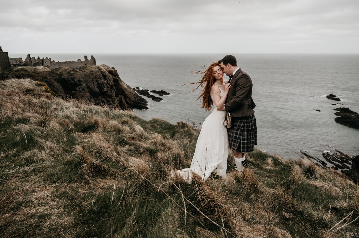 Cliffside castle and two beautiful souls who chose each other; a true fairy tale.