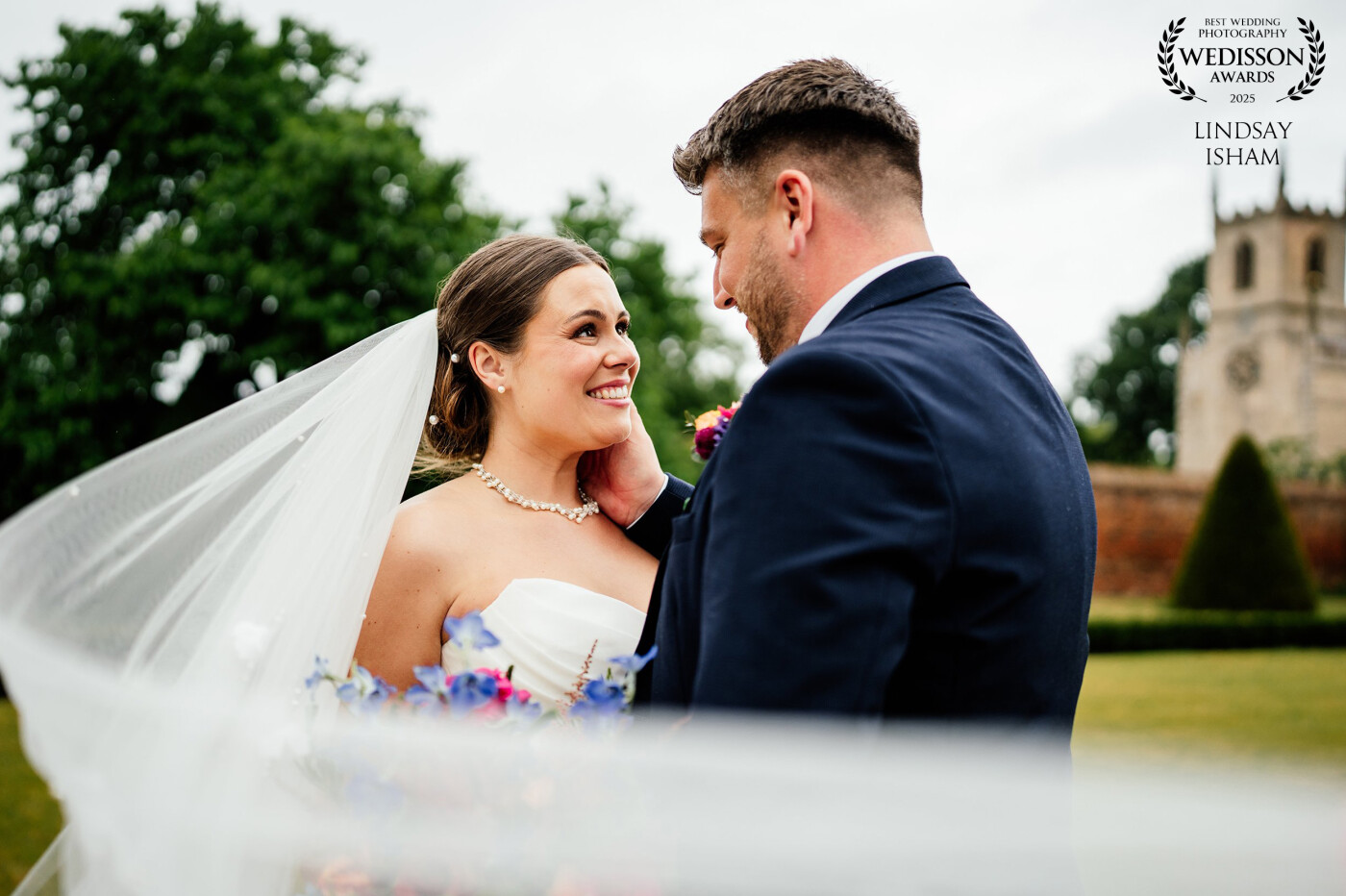 LILY & JAKE<br />
<br />
It's the absolute happiness on Lily's face is what I love about this shot. And her veil worked its magic in the light breeze perfectly during their Doddington Hall wedding.