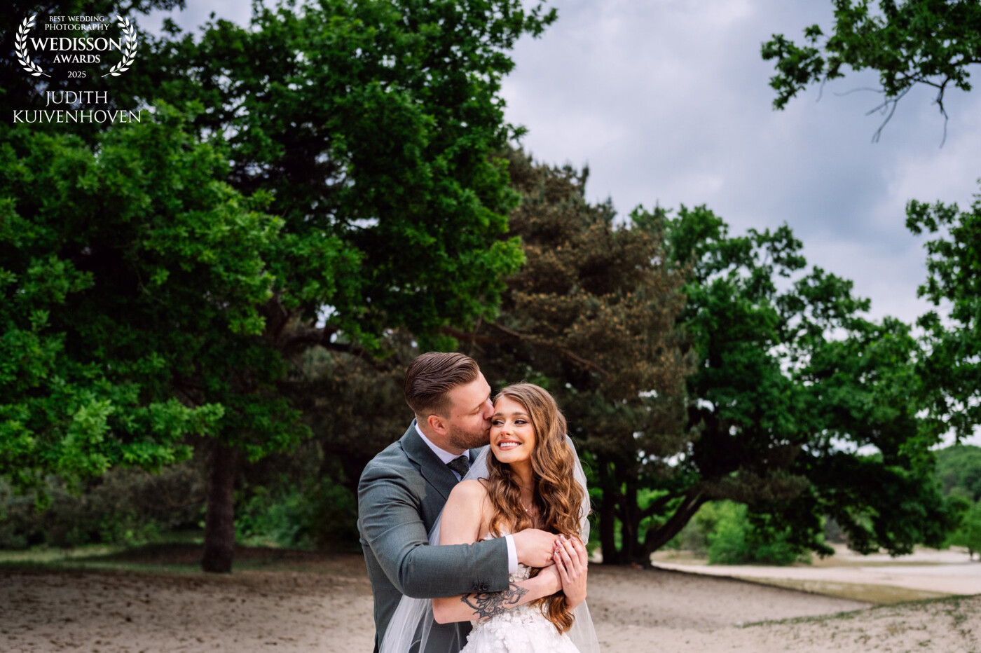 This beautiful couple got married on a spring day. I love the colors in this picture and the joy and love of this couple!