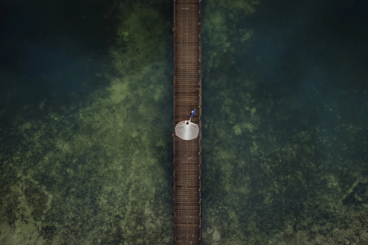 This is why I love drone footage so much. The underwater structures can only be seen from above. Wit...