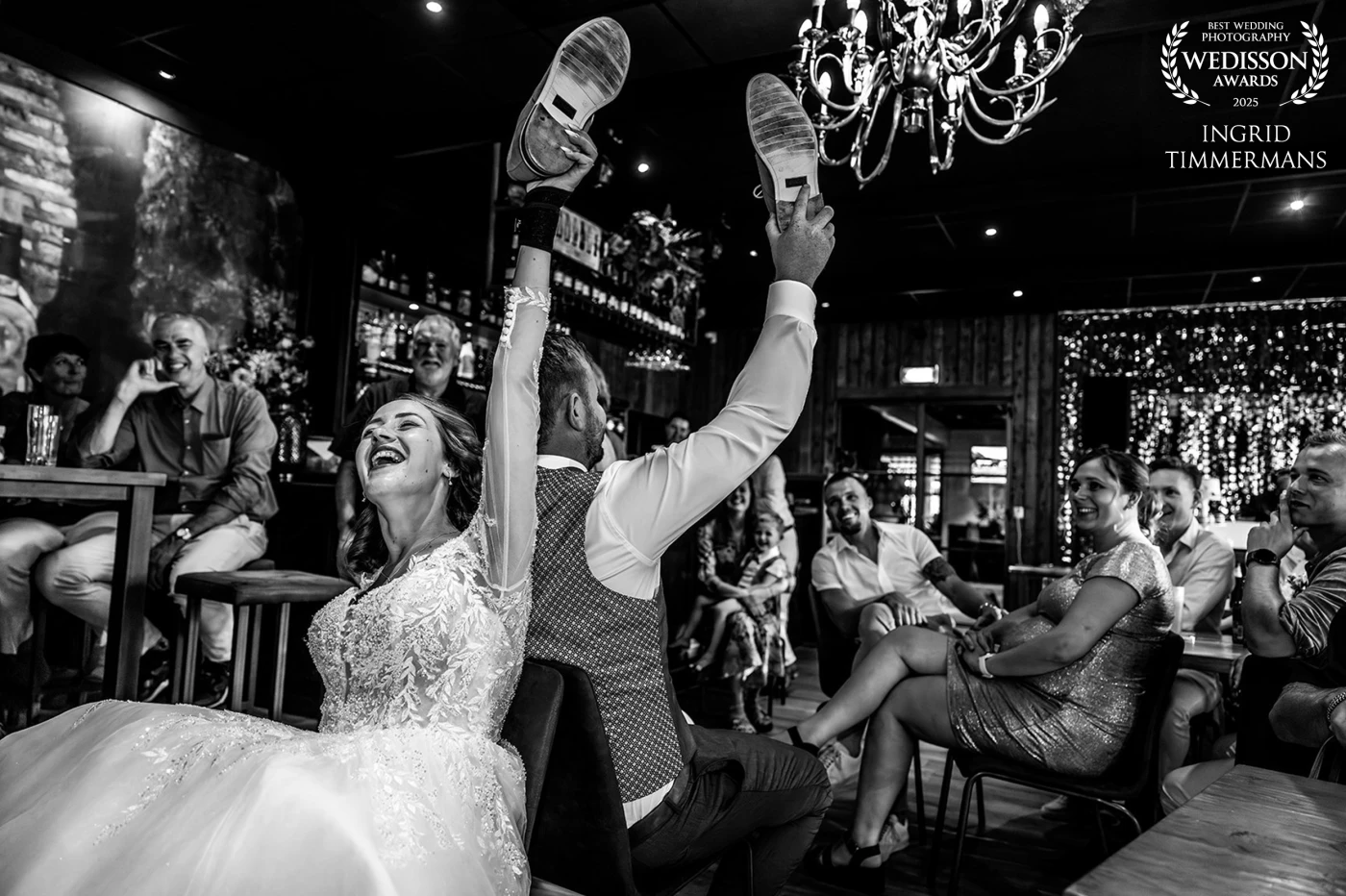 The famous 'shoe game', i love these traditional games especially with this bride&groom who had great fun with it