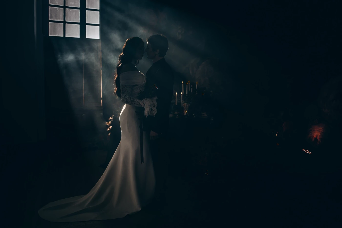 Love captured inside an old castle — where history, light, and emotion become one.